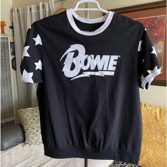 Bowie Cotton Drop Shoulder Varsity Tee TORRID Size Large (0) - Picture 1 of 13